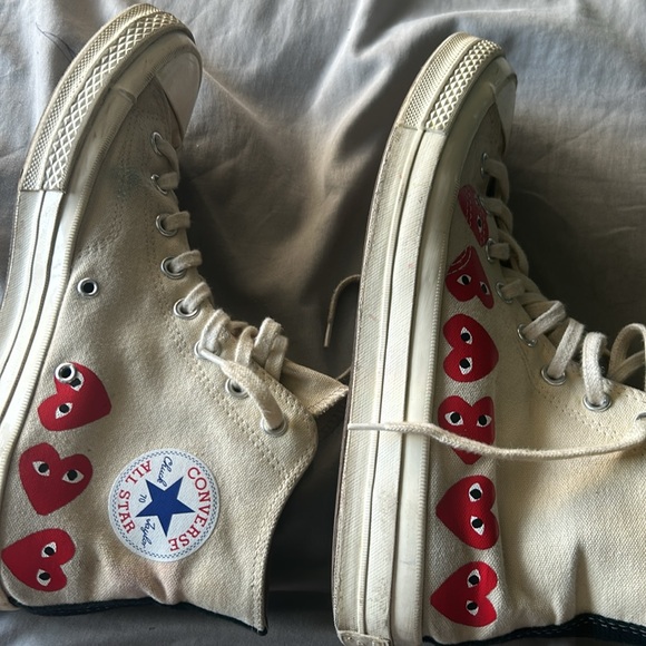 Selling comme des garçons converse, size 9, worn, still in good condition - Picture 3 of 7